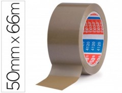 6un FITA ADESIVA TESA PVC COR CASTANHO 66MTSX50MM PARA EMBAL
