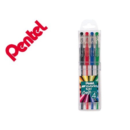 ROLLER PENTEL K116 GEL GRIP PACK C/4