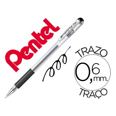 12un ROLLER PENTEL K116 GEL GRIP PRETO