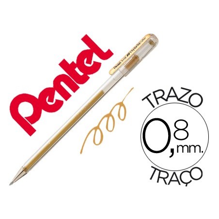 12un ROLLER PENTEL K108 OURO METAL