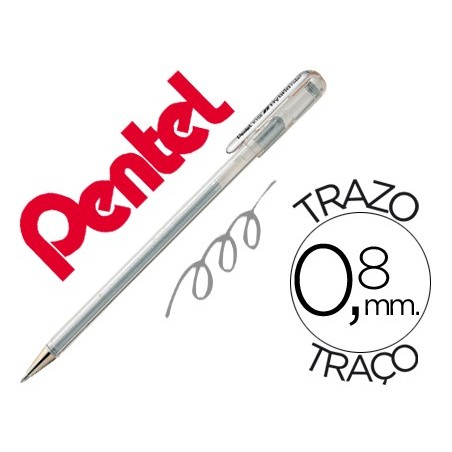 12un ROLLER PENTEL K108 PRATA