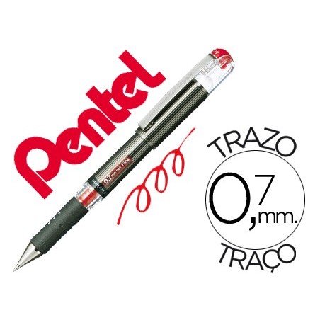 12un ROLLER PENTEL K227 VERMELHO