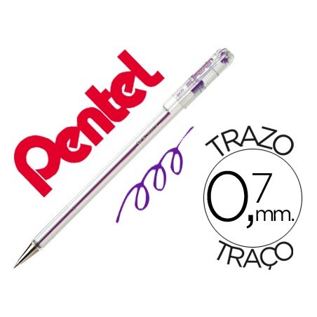 12un ESFEROGRAFICA PENTEL BK77 VIOLETA