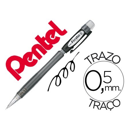 12un LAPISEIRA PENTEL AX105 FIESTA 0,5 MM PRETO