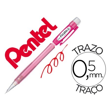 12un LAPISEIRA PENTEL AX105 FIESTA 0,5 MM VERMELHO