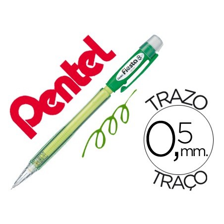 12un LAPISEIRA PENTEL AX105 FIESTA 0,5 MM VERDE