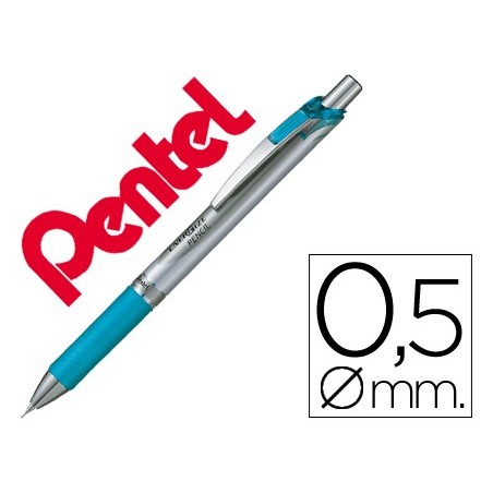 12un LAPISEIRA PENTEL PL75 0,5MM AZUL CELESTE