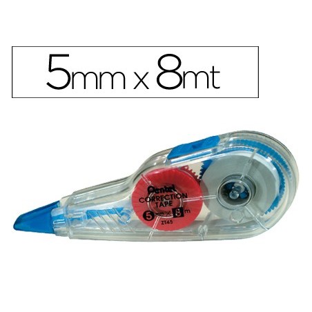 12un CORRECTOR PENTEL ROLLER ZT45W 5MM X 8M RECARREGAVEL