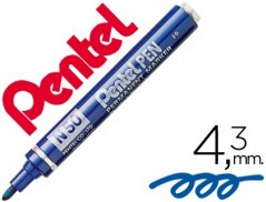 12un MARCADOR PENTEL N50 PERMANENTE AZUL