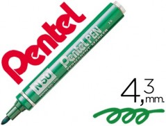12un MARCADOR PENTEL N50 PERMANENTE VERDE