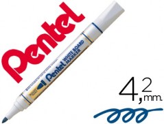 12un MARCADOR PENTEL MW85 QUADROS BRANCOS 4,2 MM AZUL