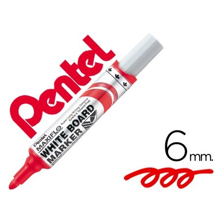 12un MARCADOR PENTEL MWL5M QUADRO BR MAXIFLO VERMELHO
