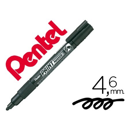 12un MARCADOR PENTEL MMP20 PAINT VIDRO E PLASTICO PRETO