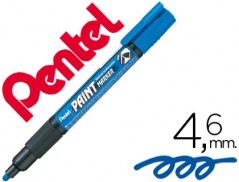 12un MARCADOR PENTEL MMP20 PAINT VIDRO E PLASTICO AZUL
