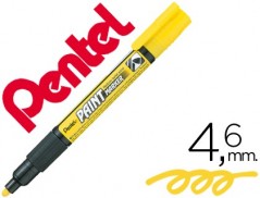 12un MARCADOR PENTEL MMP20 PAINT VIDRO E PLASTICO AMARELO