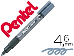 12un MARCADOR PENTEL MMP20 PAINT VIDRO E PLASTICO CINZA