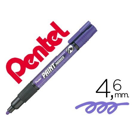 12un MARCADOR PENTEL MMP20 PAINT VIDRO E PLASTICO VIOLETA
