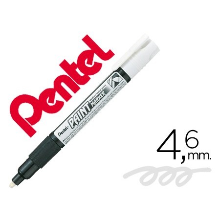 12un MARCADOR PENTEL MMP20 PAINT VIDRO E PLASTICO BRANCO
