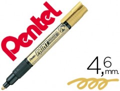 12un MARCADOR PENTEL MMP20 PAINT VIDRO E PLASTICO OURO