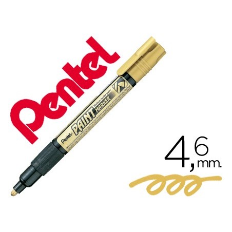 12un MARCADOR PENTEL MMP20 PAINT VIDRO E PLASTICO OURO