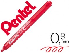 12un MARCADOR PENTEL NXS15 PERMANENTE RETRACTIL 4,5 MM VERME