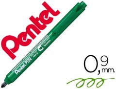 12un MARCADOR PENTEL NXS15 PERMANENTE RETRACTIL 4,5 MM VERDE