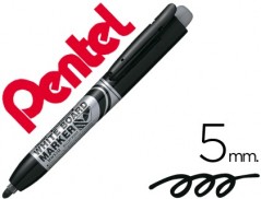12un MARCADOR PENTEL MWX5M QUADROS BR RETRACTIL 5 MM PRETO