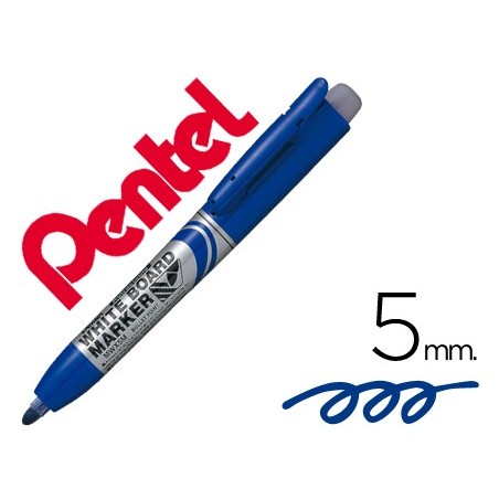 12un MARCADOR PENTEL MWX5M QUADROS BR RETRACTIL 5 MM AZUL