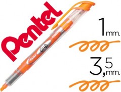 12un MARCADOR PENTEL SL12 FLUORESCENTE LARANJA
