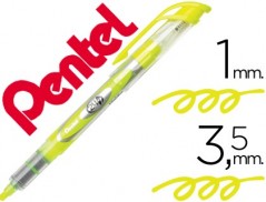 12un MARCADOR PENTEL SL12 FLUORESCENTE AMARELO