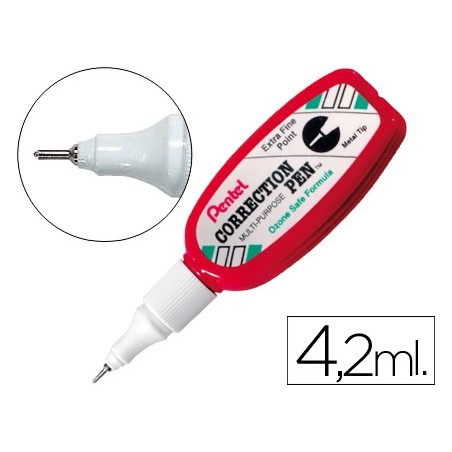 12un CORRECTOR PENTEL ZL103 CANETA 4,2 ML