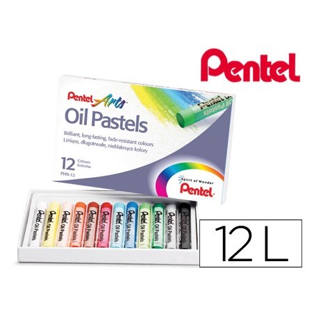 PASTEL OLEO PENTEL PHN-12 CAIXA COM 12