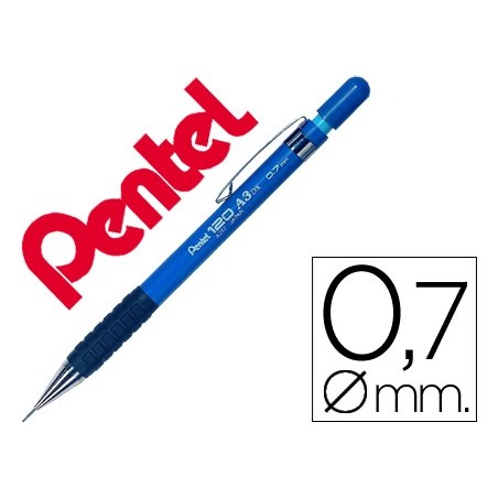 12un LAPISEIRA PENTEL A317 0,7MM AZUL