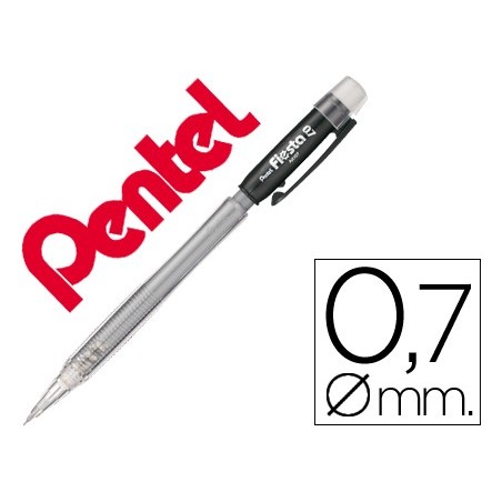 12un LAPISEIRA PENTEL AX107 FIESTA 0,7MM PRETO
