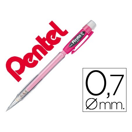 12un LAPISEIRA PENTEL AX107 FIESTA 0,7MM VERMELHO