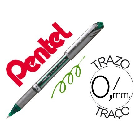 12un ROLLER PENTEL ENERGEL BL27 VERDE