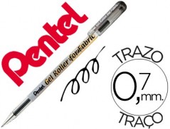 12un ROLLER PENTEL BN15 P/TECIDO PRETO