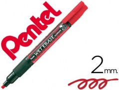12un MARCADOR PENTEL SMW26 WET ERASE VERMELHO