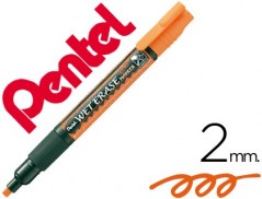 12un MARCADOR PENTEL SMW26 WET ERASE LARANJA