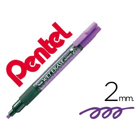 12un MARCADOR PENTEL SMW26 WET ERASE VIOLETA