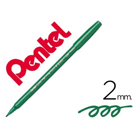 12un MARCADOR PENTEL S360 FELTRO VERDE