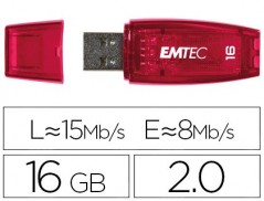 MEMORIA FLASH EMTEC USB 16GB "CANDY" LARANJA