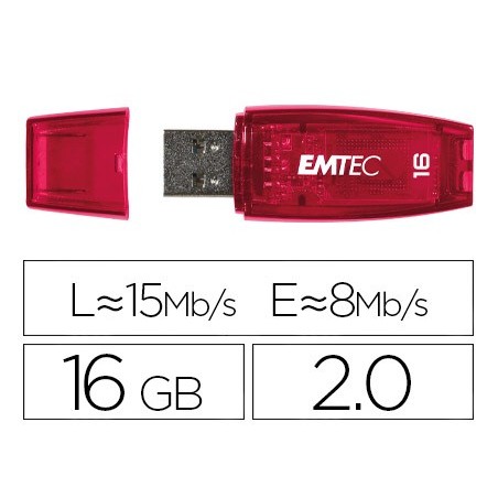 MEMORIA FLASH EMTEC USB 16GB "CANDY" LARANJA