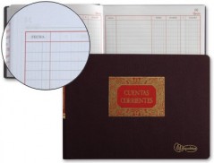 LIBRO MIQUELRIUS CUARTO -APAISADO -100 HOJAS -CUENTAS CORRIE