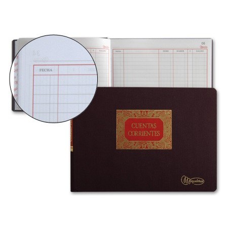 LIBRO MIQUELRIUS CUARTO -APAISADO -100 HOJAS -CUENTAS CORRIE