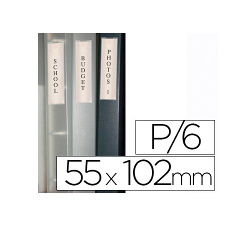 BOLSA AUTOADESIVA Q-CONNECT 55X102MM PACK DE 6 UNIDADES
