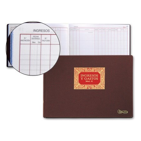 LIBRO MIQUELRIUS N. 61 FOLIO 100 HOJAS -INGRESOS Y GASTOS