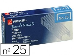 AGRAFES REXEL N. 25 21/4 -CAIXA DE 1500