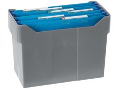 SUPORTE DE SECRETÁRIA PARA CAPAS DE ARQUIVO SUSPENSO CINZA