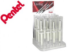 EXPOSITOR PENTEL STERLING PEROLA COM 12 PECAS